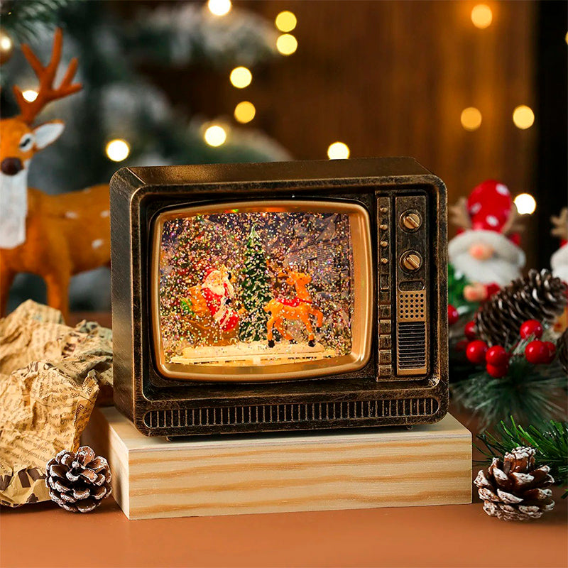 Lampara De Navidad Forma De Tv Farola Navideña Para El Arbol