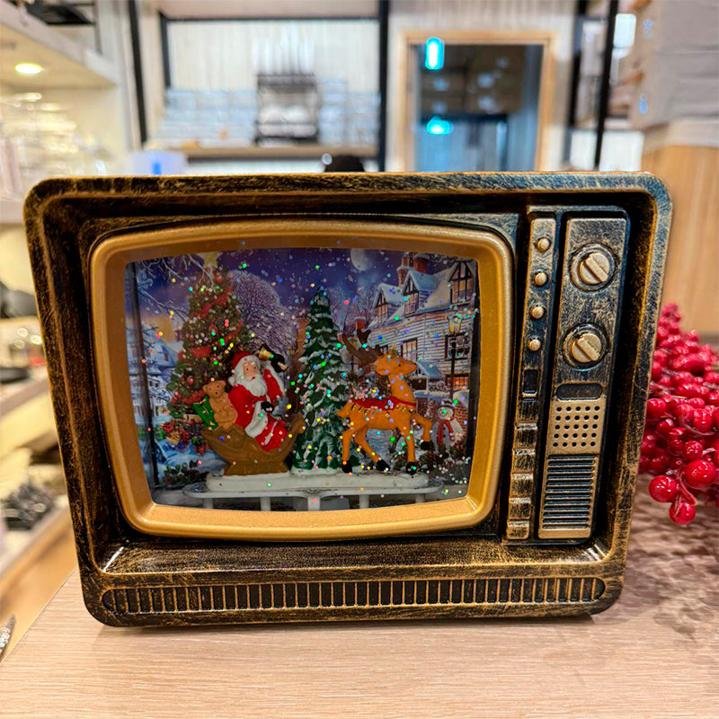 Lampara De Navidad Forma De Tv Farola Navideña Para El Arbol
