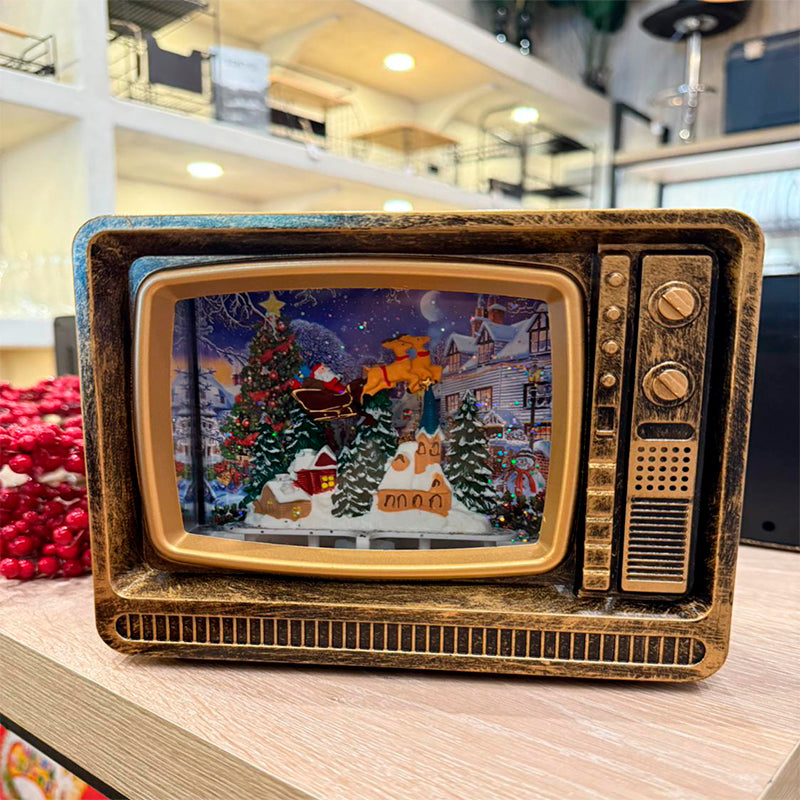 Lampara De Navidad Forma De Tv Farola Navideña Para El Arbol