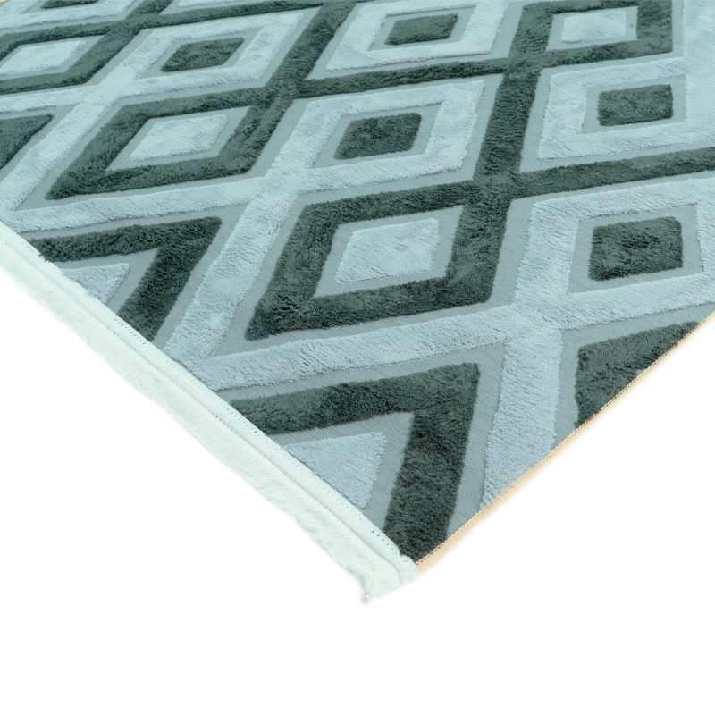 Alfombra Con Relieve Diseño 3D Antideslizante 180x200cm