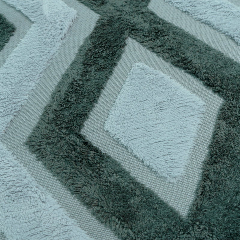 Alfombra Con Relieve Diseño 3D Antideslizante 180x200cm