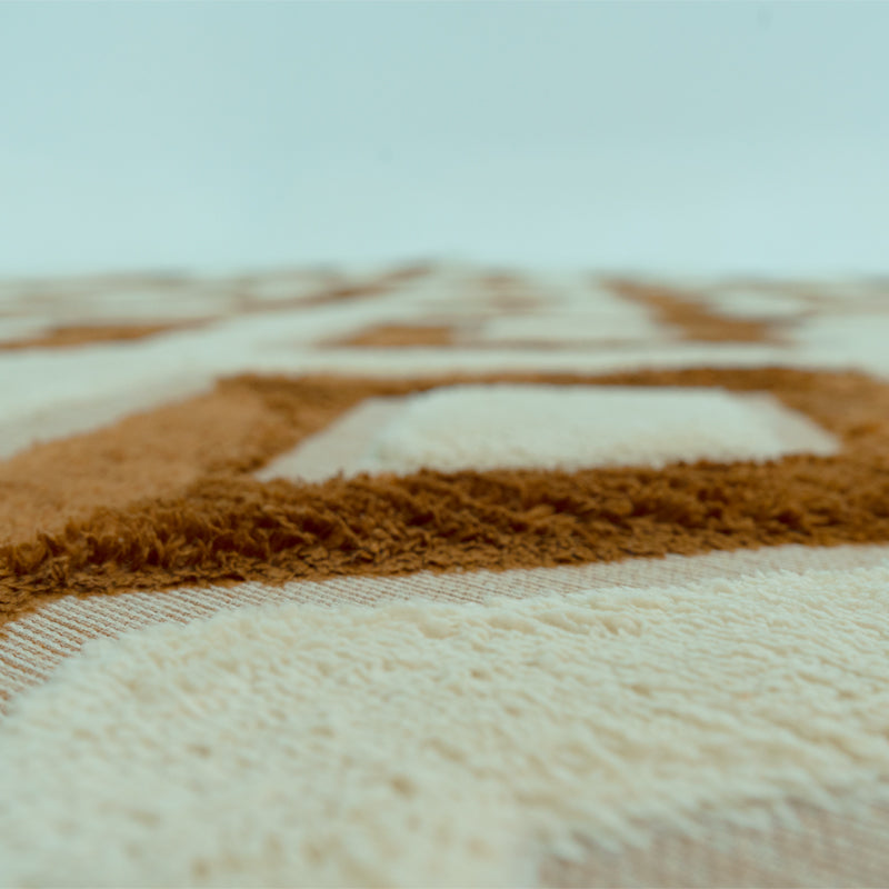 Alfombra Con Relieve Diseño 3D Antideslizante 180x200cm