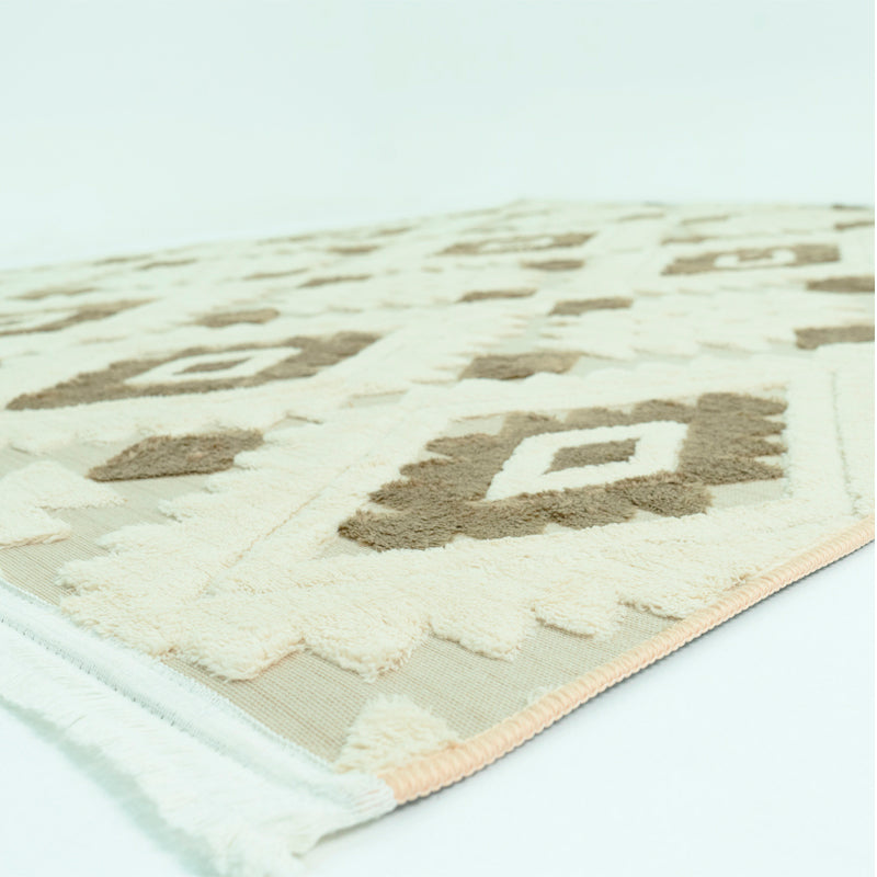 Alfombra Con Relieve Diseño 3D Antideslizante 180x200cm