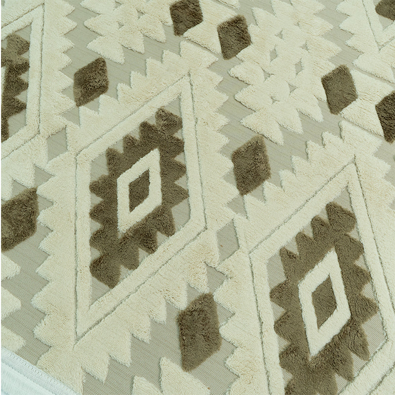 Alfombra Con Relieve Diseño 3D Antideslizante 180x200cm