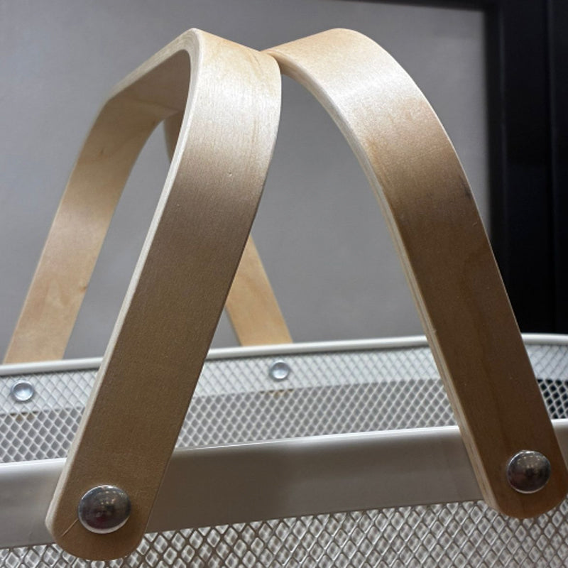 Pack 3 Canasto Organizador Metalico Rectangular con Asa