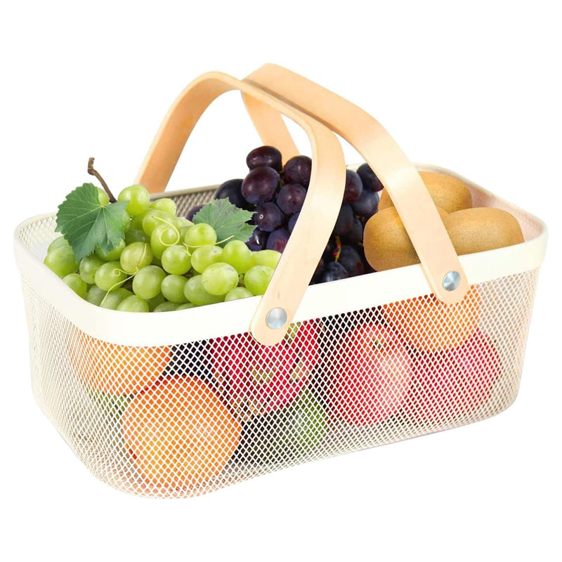 Canasto Organizador Metalico Rectangular