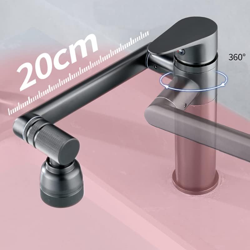 Llave Lavaplatos Monomando Cuello Flexible Giratorio Cocina Grifo de L