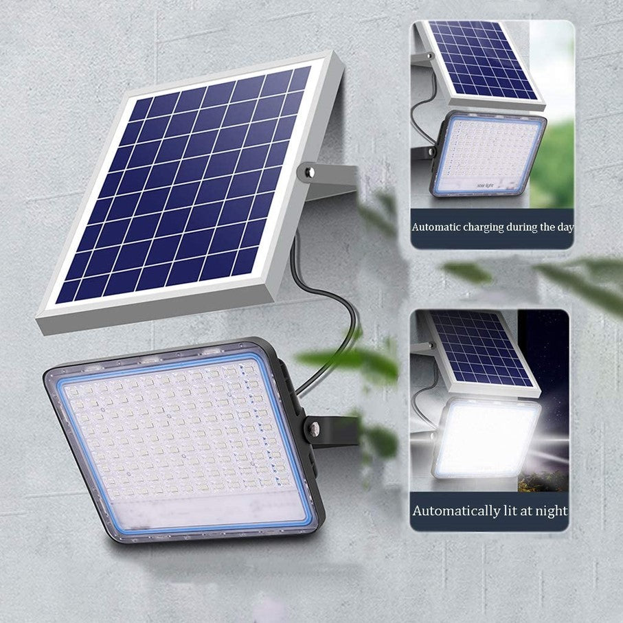 Luz Solar Exterior Con Sensor Movimiento Angulo Amplio 100w