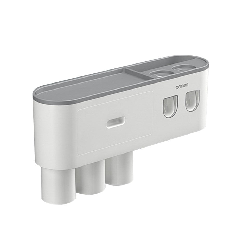 Dispensador Pasta Dental Con Porta Cepillos Dispensador Automatico Organizador de Baño